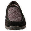 Twisted X Women's Black & Grey Aztec Slip On Driving Moc