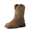 Ariat 10035861 Women's Fatbaby Fay Distressed Leopard Western Boot
