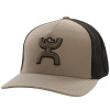 Hooey Coach Tan & Brown Trucker Hat Flexfit Cap 