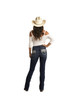Rock & Roll Cowgirl Women's Mid Rise Dark Vintage Bootcut Jean 