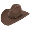 Stetson Boot Hill Acorn Brown Felt Gus Style Western Cowboy Hat 