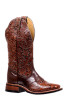 Boulet Women's Handtooled Rider Square Toe Western Cowboy Boots 2050 