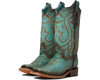 Corral Women's Distressed Turquoise Square Toe Western Cowgirl Boots 