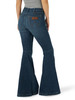 Wrangler Women's Retro Green Jean High Rise Western Flare Jean