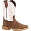 DURANGO COWBOY BOOTS Durango Kid's Trail Brown and White Rebel Pro Western Leather Boot 