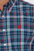 Cinch Men's Navy Plaid Button Down Western Shirt