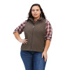 Ariat Women's New Team Softshell Vest Banyan Bark Brown 10041274