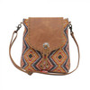 Myra Bags Women's Peanut Brown Small Aztec Crossbody Bag 