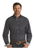 Roughstock Men's Navy Long Sleeve Button Down Western Shirt 