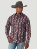 Wrangler Men's Checotah Hickory Aztec Snap Western Rodeo Shirt Big & Tall