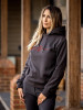 LeMieux Women's Sherpa Fleece Lined Mollie Hoodie Embroidered Black Licorice 