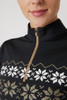 HORZE Horze Women's Emily Training Shirt Black Snowflake Base Layer  