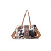 Myra Bags Marvelous Hairon Cowhide Hand Tooled Leather Shoulder Bag 