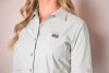 Kimes Ranch Women's Linville Solid Button Shirt Grey 