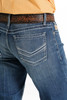 Cinch Men's Ian Slim Fit Medium Stonewash Bootcut Western Jeans 