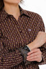 CINCH Cinch Women's Geo Print Purple Western Shirt 
