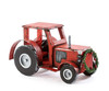 Giftcraft  Pine Wood Red Tractor Christmas Decor 