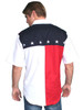 Scully Men's US Flag Patriot Short Sleeve Snap Western Shirt