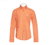 Cinch Boy's Youth Orange Print Button Western Shirt 