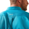 Ariat Men's Team Logo Blue Bird Teal Solid Button Shirt 