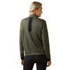 ARIAT Ariat Women's Beetle Green Breathe 1/2 Zip Sweatshirt 