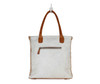 Myra Bags Purity White Leather Handbag 