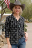 Cinch Women's Black Print Western Shirt 