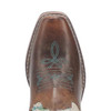 Dan Post Girl's Brown Rumi Rainbow Splatter Square Toe Western Boot