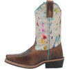 DAN POST Dan Post Kid's Brown Rumi Hair On Cowhide Color Splash Western Leather Boot 