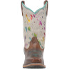 Dan Post Girl's Youth Rumi Hair On Cowhide Color Splash Western Cowgirl Boot