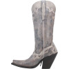 Dan Post Women's Ameya Fringe Overlay Grey Leather Western Cowgirl Boot