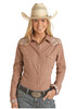 Panhandle Women's Roughstock Burnt Orange Snap Western Shirt 