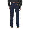 Wrangler Men's Navy Stretch Cowboy Cut Regular Fit Jean