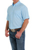 Cinch Men's Light Blue  Button Down Short Sleeve Shirt 