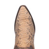 Dan Post Men's Sand Sturgis Snake Snip Toe Western Boot