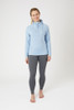 Horze Women's Ira Baby Blue 1/4 Zip Functional Riding Sweatshirt 