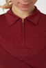 HORZE Horze Women's Lyla Rhubarb Red 1/4 Zip Polo Riding Top 