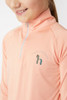 Horze Girl's Lola Pink 1/4 Zip Training Riding Shirt