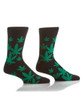 Yo Sox Men's Happy Leaf Cannabis Crew Socks 