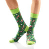 Yo Sox Men's "Bacon In The Wild" Crew Socks 