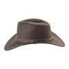 Bullhide Forsyth Chocolate Distressed Leather Western Outback Hat 