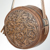 American Darling Hand Tooled Leather Western Canteen Bag 