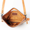 American Darling Hairon Cowhide Tooled Leather Western Clutch Hand Bag 