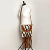 American Darling Tooled Leather Aztec Saddle Blanket Crossbody Bag 