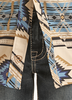 Rock & Roll Boy's Tan Woven Aztec Short Sleeve Snap Western Shirt 