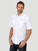 Wrangler Men's White Sport Short Sleeve Snap Western Shirt 