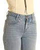 ROCK & ROLL COWGIRL Rock & Roll Denim Panhandle Slim Women's Smile Pocket High Rise Trouser Jean 