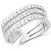 MONTANA SILVERSMITH Montana Silversmiths Women's Calm Waters Crystal Open Ring 