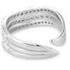 MONTANA SILVERSMITH Montana Silversmiths Women's Calm Waters Crystal Open Ring 