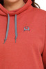 Women's French Terry Pullover Heather Red